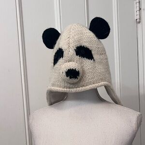 Windhorse, 100% wool knit novelty cap with tassels fully lined